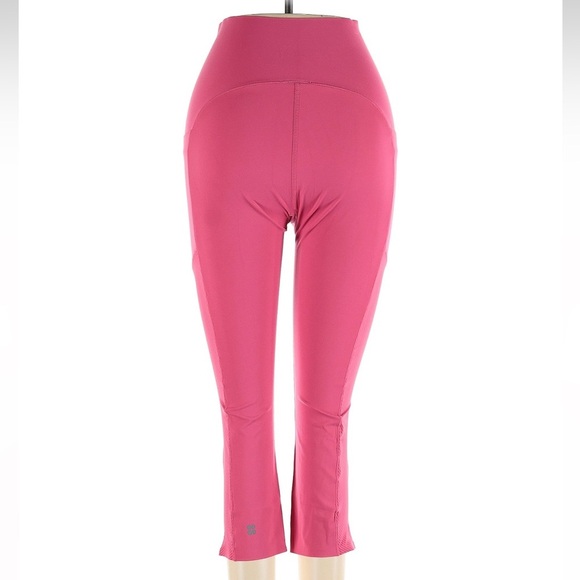 SWEATY BETTY Rose Pink Power High-Waisted Cropped Gym Leggings Size XS - Picture 7 of 10